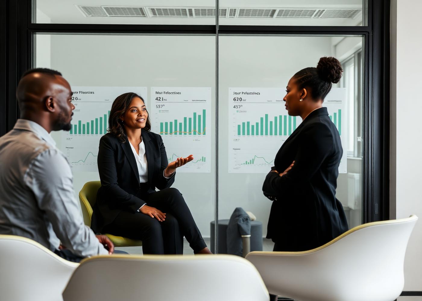 One-on-one sales coaching session